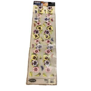 ChartPak Chubbies Rub On Floral Art Crafts Pansy Diy Decor